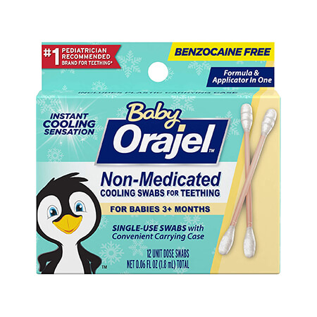 Baby Orajel Non-Medicated Cooling Swabs for Teething