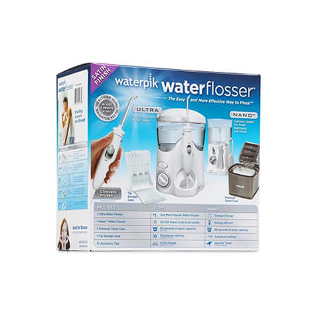 Waterpik Waterflosser Ultra and Traveler Flosser, White